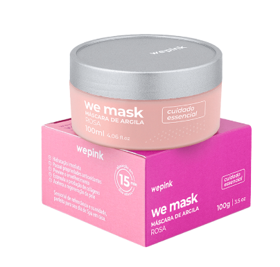 We Mask - Máscara de Argila  Rosa 100g