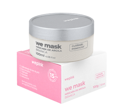 We Mask - Máscara de Argila Branca 100g