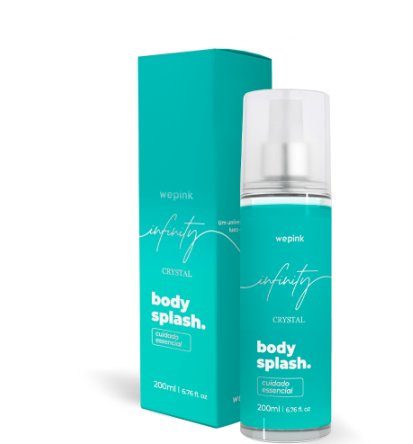 Body Splash Infinity Crystal Desodorante Colônia 200ml